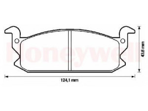 BENDIX 572262B stabdžių trinkelių rinkinys, diskinis stabdys 
 Techninės priežiūros dalys -> Papildomas remontas
0449187702, 0449187702000, 0449187716
