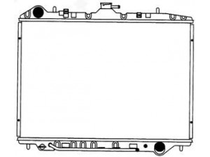 SAKURA  Automotive 1241-0228 radiatorius, variklio aušinimas