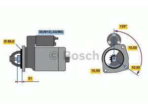 BOSCH 0 001 263 016 starteris