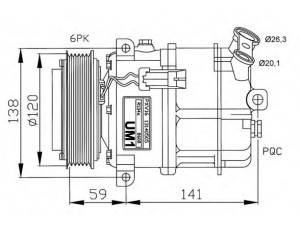 NRF 32191G kompresorius, oro kondicionierius 
 Oro kondicionavimas -> Kompresorius/dalys
12843774, 13140505, 13147264, 13171593