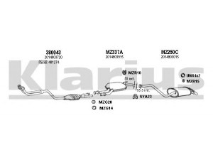 KLARIUS 600238U išmetimo sistema 
 Išmetimo sistema -> Išmetimo sistema, visa
