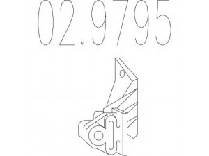 MTS 02.9795 atraminis buferis, triukšmo slopintuvas 
 Išmetimo sistema -> Surinkimo dalys -> Atskiros surinkimo dalys -> Guminė apsauga