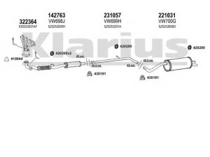 KLARIUS 931675E išmetimo sistema 
 Išmetimo sistema -> Išmetimo sistema, visa