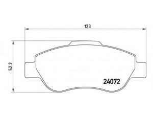 BREMBO P 23 097 stabdžių trinkelių rinkinys, diskinis stabdys 
 Techninės priežiūros dalys -> Papildomas remontas
71772215, 77362689, 77362691