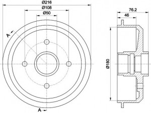 HELLA PAGID 8DT 355 300-111 stabdžių būgnas 
 Stabdžių sistema -> Būgninis stabdys -> Stabdžių būgnas
1598117, 6080431, 6086628, 81AB1113AF