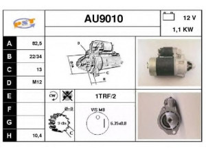 SNRA AU9010 starteris