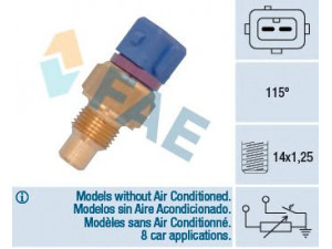 FAE 34435 siuntimo blokas, aušinimo skysčio temperatūra 
 Elektros įranga -> Jutikliai
9618958880, 1338.48