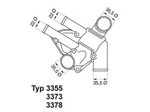 WAHLER 3355.80D termostatas, aušinimo skystis 
 Aušinimo sistema -> Termostatas/tarpiklis -> Thermostat
594 2240, 762 8527