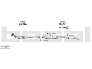 BOSAL 047.900.00 išmetimo sistema 
 Išmetimo sistema -> Išmetimo sistema, visa