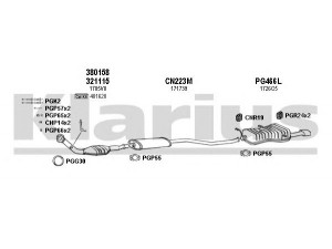 KLARIUS 630524U išmetimo sistema 
 Išmetimo sistema -> Išmetimo sistema, visa