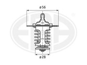 ERA 350364 termostatas, aušinimo skystis 
 Aušinimo sistema -> Termostatas/tarpiklis -> Thermostat
25510-42100, 25510-42541, 25510-42100