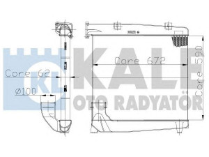 KALE OTO RADYATÖR 123600 tarpinis suslėgto oro aušintuvas, kompresorius 
 Variklis -> Oro tiekimas -> Įkrovos agregatas (turbo/superįkrova) -> Tarpinis suslėgto oro aušintuvas
000 500 01 03, 000 500 04 03, 0005000103
