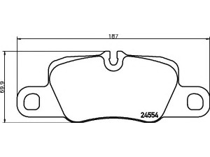 HELLA 8DB 355 014-051 stabdžių trinkelių rinkinys, diskinis stabdys 
 Techninės priežiūros dalys -> Papildomas remontas
97035194905, 97035294703, 97035294902