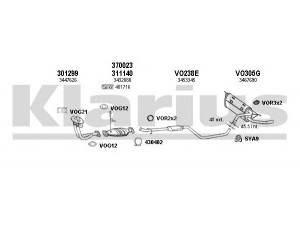 KLARIUS 960223U išmetimo sistema 
 Išmetimo sistema -> Išmetimo sistema, visa