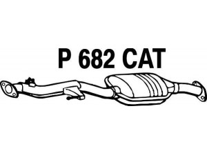 FENNO P682CAT katalizatoriaus keitiklis 
 Išmetimo sistema -> Katalizatoriaus keitiklis
BM90124H, 17460-16072