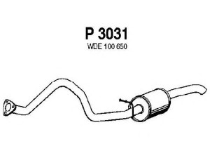 FENNO P3031 galinis duslintuvas 
 Išmetimo sistema -> Duslintuvas
WDE100650