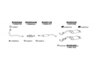 VENEPORTE 550476 išmetimo sistema 
 Išmetimo sistema -> Išmetimo sistema, visa
