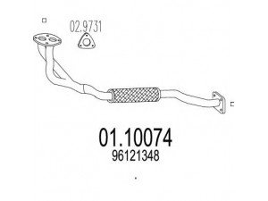 MTS 01.10074 išleidimo kolektorius 
 Išmetimo sistema -> Išmetimo vamzdžiai
96121348