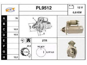 SNRA PL9512 starteris