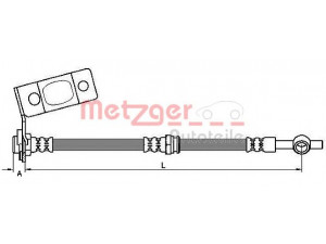 METZGER 4110675 stabdžių žarnelė 
 Stabdžių sistema -> Stabdžių žarnelės
5881226350, 5881226351