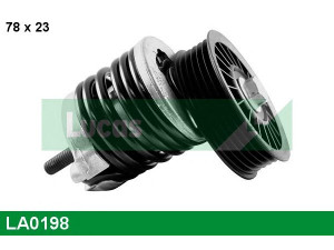 LUCAS ENGINE DRIVE LA0198 įtempiklio skriemulys, V formos rumbuotas diržas 
 Diržinė pavara -> V formos rumbuotas diržas/komplektas -> Įtempiklio skriemulys
028903315M