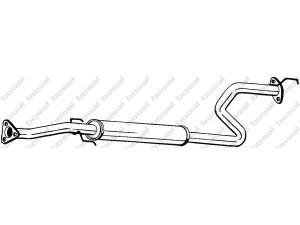 BOSAL 287-213 vidurinis duslintuvas 
 Išmetimo sistema -> Duslintuvas
182-20ST3E60, 182-20ST3G60, GEX-33611