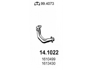 ASSO 14.1022 išleidimo kolektorius 
 Išmetimo sistema -> Išmetimo vamzdžiai
1610499, 1613430