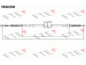 FTE FBS02090 trosas, stovėjimo stabdys 
 Stabdžių sistema -> Valdymo svirtys/trosai
441 609 722 D, 441 609 722 D