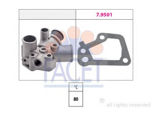 FACET 7.8145 termostatas, aušinimo skystis 
 Aušinimo sistema -> Termostatas/tarpiklis -> Thermostat
7634347, 7634348