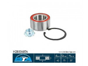 BTA H2B006BTA rato guolio komplektas 
 Ašies montavimas/vairavimo mechanizmas/ratai -> Rato stebulė/montavimas -> Rato guolis