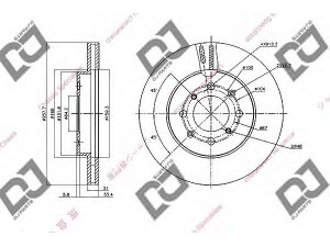DJ PARTS BD1346 stabdžių diskas 
 Dviratė transporto priemonės -> Stabdžių sistema -> Stabdžių diskai / priedai
45251-SAA-G50, 45251SAAG50