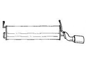 SIGAM 20637 galinis duslintuvas 
 Išmetimo sistema -> Duslintuvas
1726R9, 1726S0, 96145084