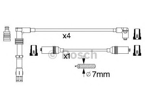 BOSCH 0 986 356 303 uždegimo laido komplektas 
 Kibirkšties / kaitinamasis uždegimas -> Uždegimo laidai/jungtys
N10052620, N10052620