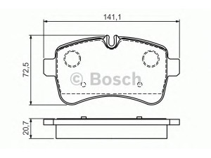 BOSCH 0 986 494 460 stabdžių trinkelių rinkinys, diskinis stabdys 
 Techninės priežiūros dalys -> Papildomas remontas
42555917