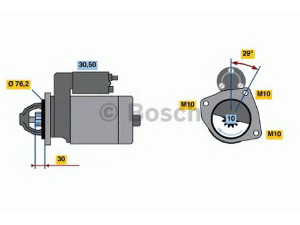BOSCH 0 986 017 060 starteris 
 Elektros įranga -> Starterio sistema -> Starteris
1 535 628, 1011331, 1018883, 1063999