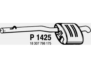 FENNO P1425 galinis duslintuvas 
 Išmetimo sistema -> Duslintuvas
18307798175, 18307806819