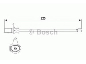 BOSCH 1 987 474 511 įspėjimo kontaktas, stabdžių trinkelių susidėvėjimas 
 Stabdžių sistema -> Susidėvėjimo indikatorius, stabdžių trinkelės
420 615 437, 420 615 437