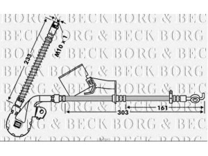 BORG & BECK BBH7843 stabdžių žarnelė 
 Stabdžių sistema -> Stabdžių žarnelės
4806.G0