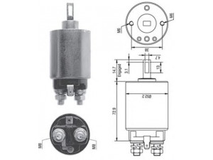 MAGNETI MARELLI 940113050278 solenoidinis jungiklis, starteris