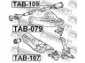 FEBEST TAB-107 valdymo svirties/išilginių svirčių įvorė 
 Ašies montavimas/vairavimo mechanizmas/ratai -> Valdymo svirtis/pasukamosios svirties sujungimas -> Montavimas/sutvirtinimas
48061-27010, 48068-28070