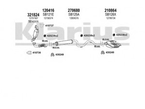 KLARIUS 750191E išmetimo sistema 
 Išmetimo sistema -> Išmetimo sistema, visa