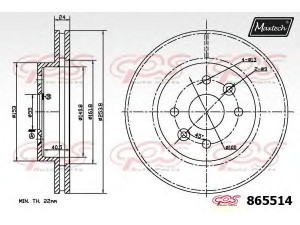 MAXTECH 865514.6880 stabdžių diskas
51712-FD300