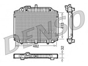 DENSO DRM17010 radiatorius, variklio aušinimas 
 Aušinimo sistema -> Radiatorius/alyvos aušintuvas -> Radiatorius/dalys
6315000502