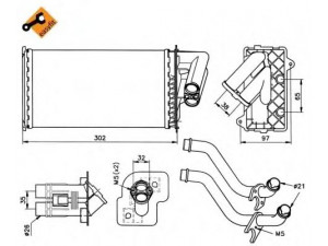 NRF 58081 šilumokaitis, salono šildymas 
 Šildymas / vėdinimas -> Šilumokaitis
7701038543, 7701042517