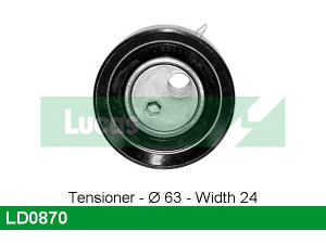 LUCAS ENGINE DRIVE LD0870 įtempiklio skriemulys, paskirstymo diržas