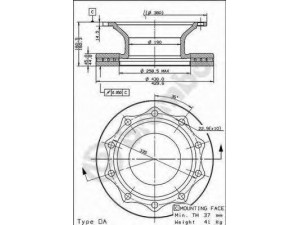 BREMBO 09.8368.10 stabdžių diskas
4079000300