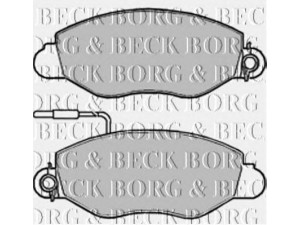 BORG & BECK BBP1994 stabdžių trinkelių rinkinys, diskinis stabdys
410609X225