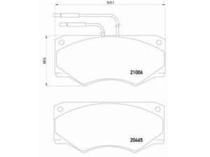 BREMBO P A6 002 stabdžių trinkelių rinkinys, diskinis stabdys 
 Techninės priežiūros dalys -> Papildomas remontas
1902469