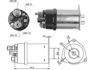 MAGNETI MARELLI 940113050512 solenoidinis jungiklis, starteris