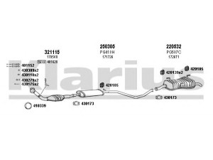 KLARIUS 630477E išmetimo sistema 
 Išmetimo sistema -> Išmetimo sistema, visa